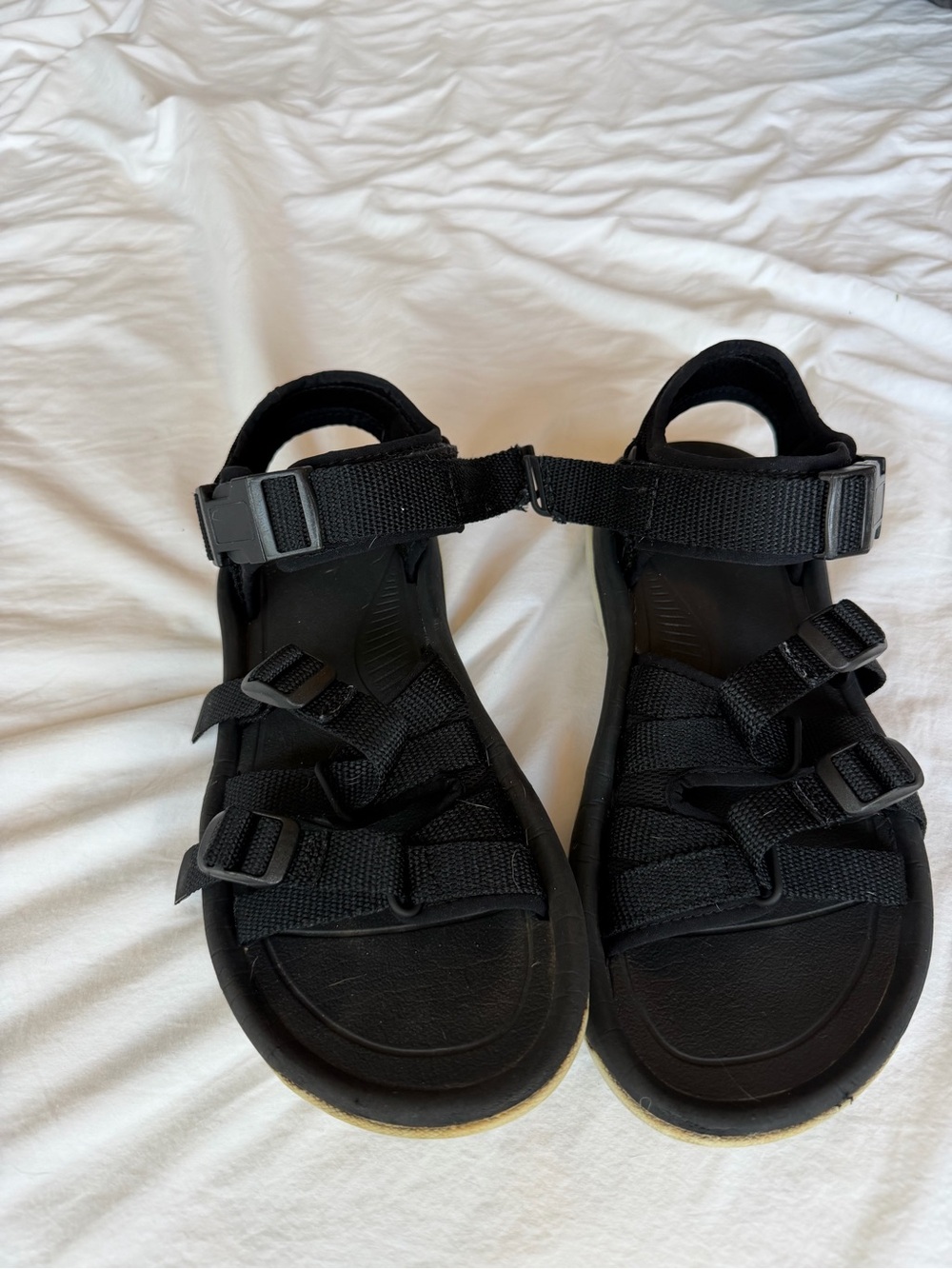 Teva Black Adjustable Strap Outdoor Sandals